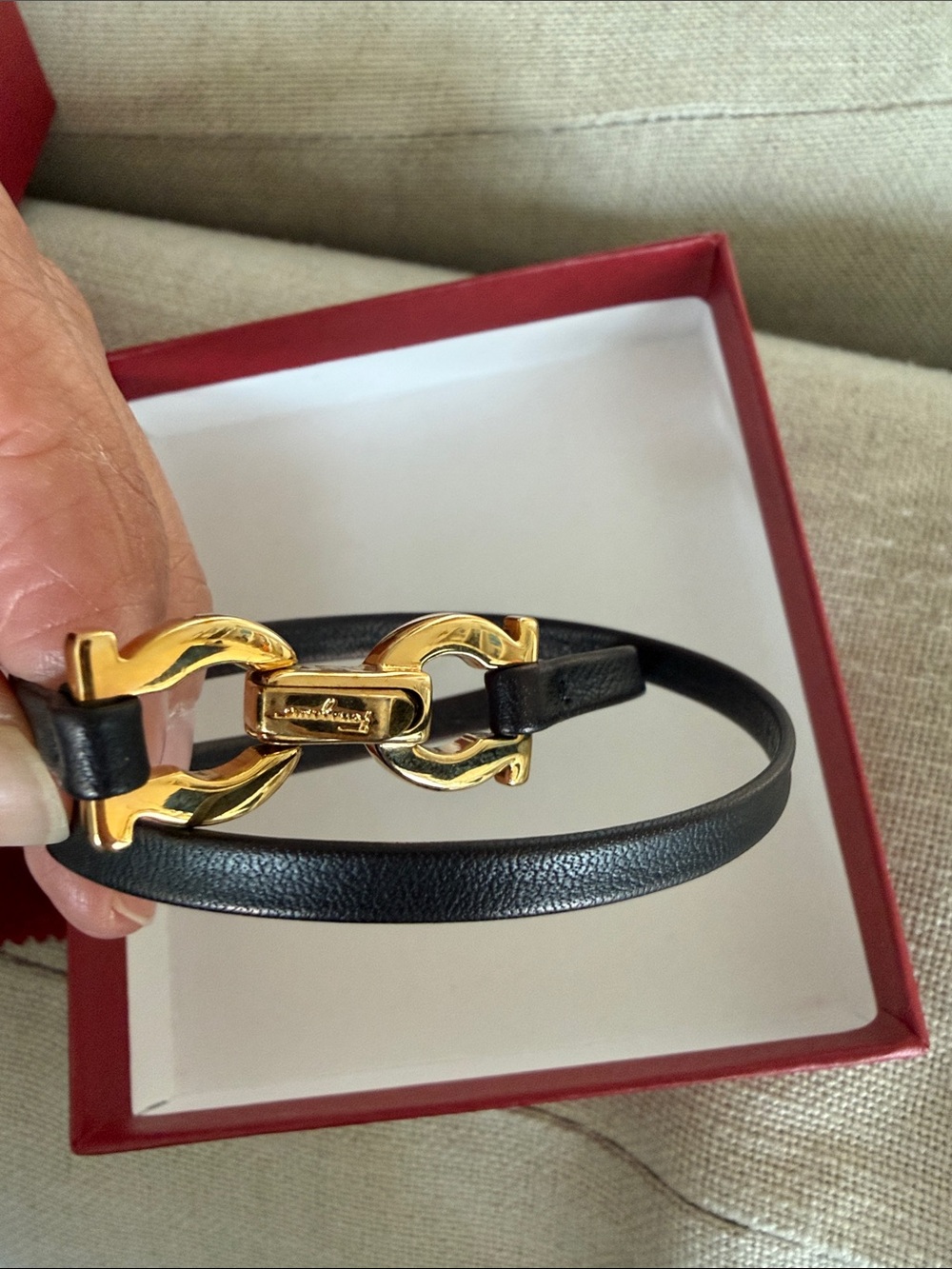 Women's Ferragamo leather bracelets